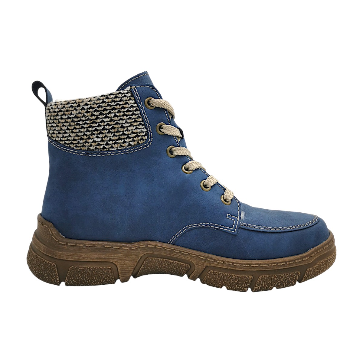 Rieker 72330-14 Blau jeans/schwarz-kiesel