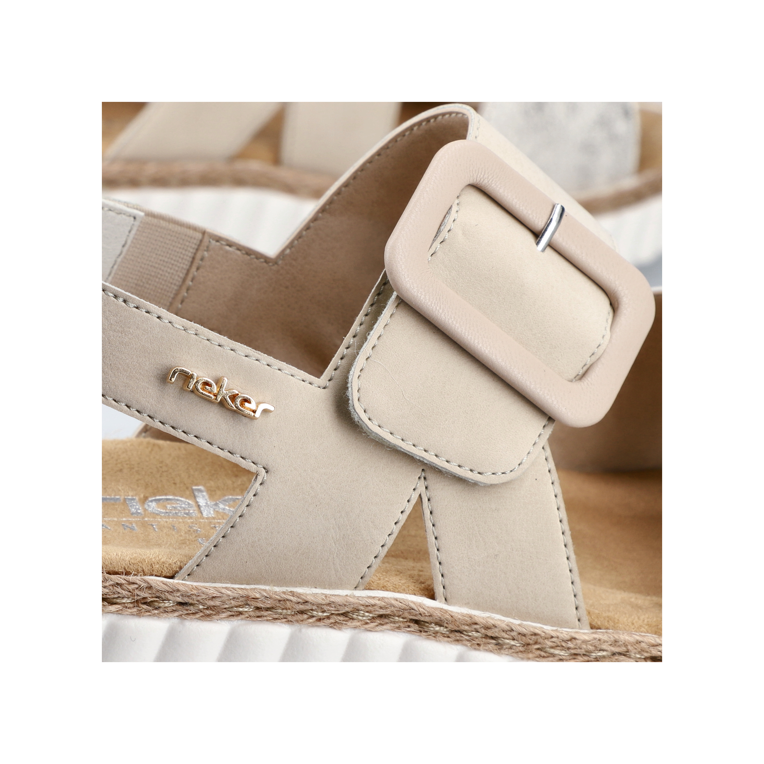 Rieker 69260-60 Beige beige-gold/perle
