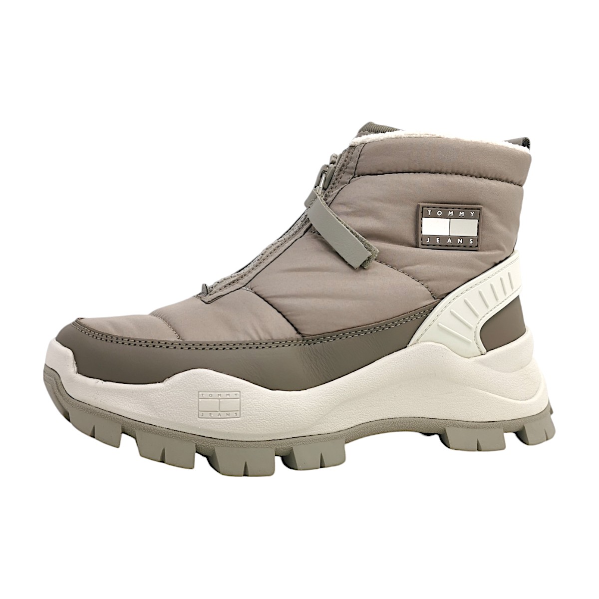 Tommy Hilfiger Hybrid Boot Damenschuhe Stiefel Reißverschluss Braun