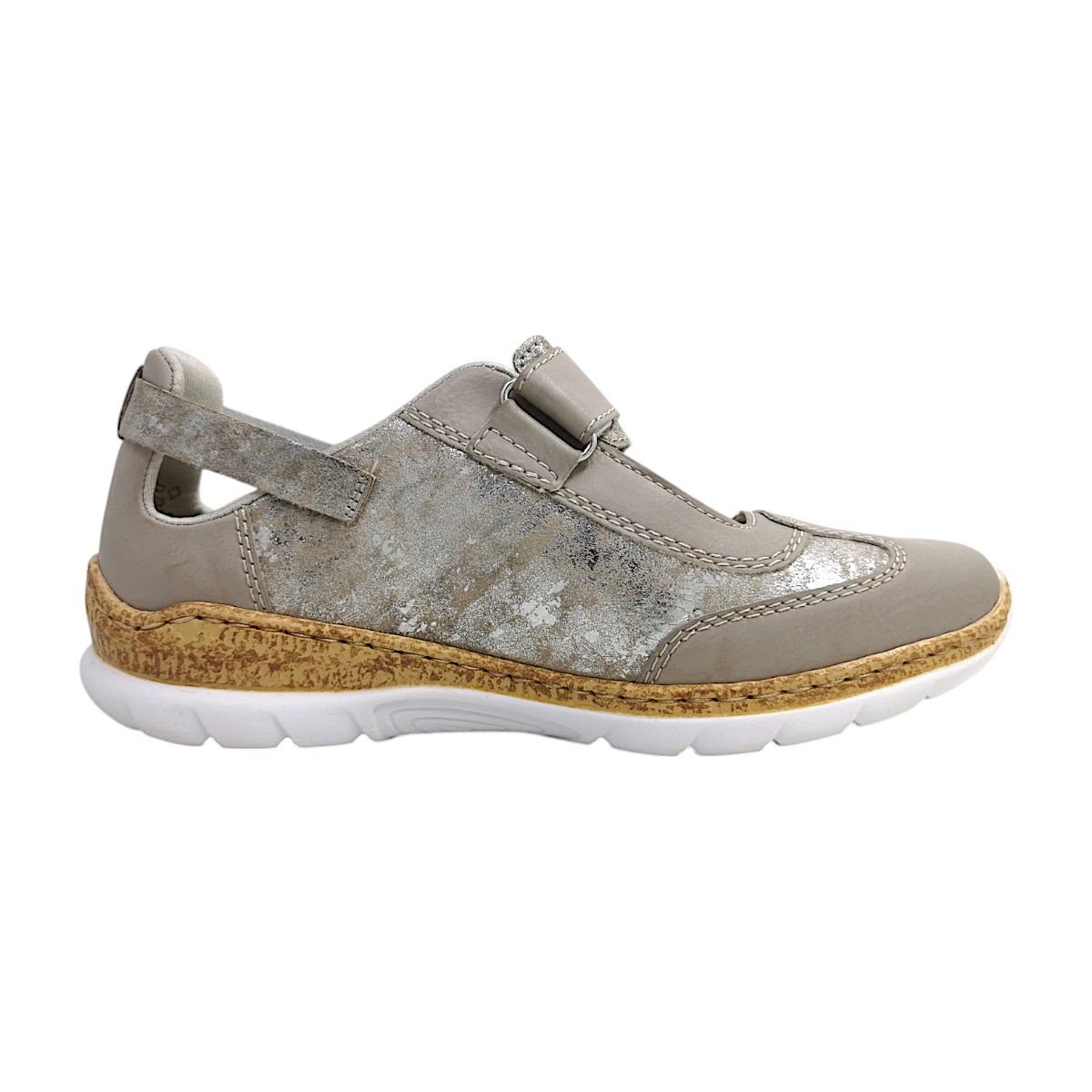Rieker N4258-90 Silber metallic multi 90 Rieker N4258-90 Silber metallic multi 90
