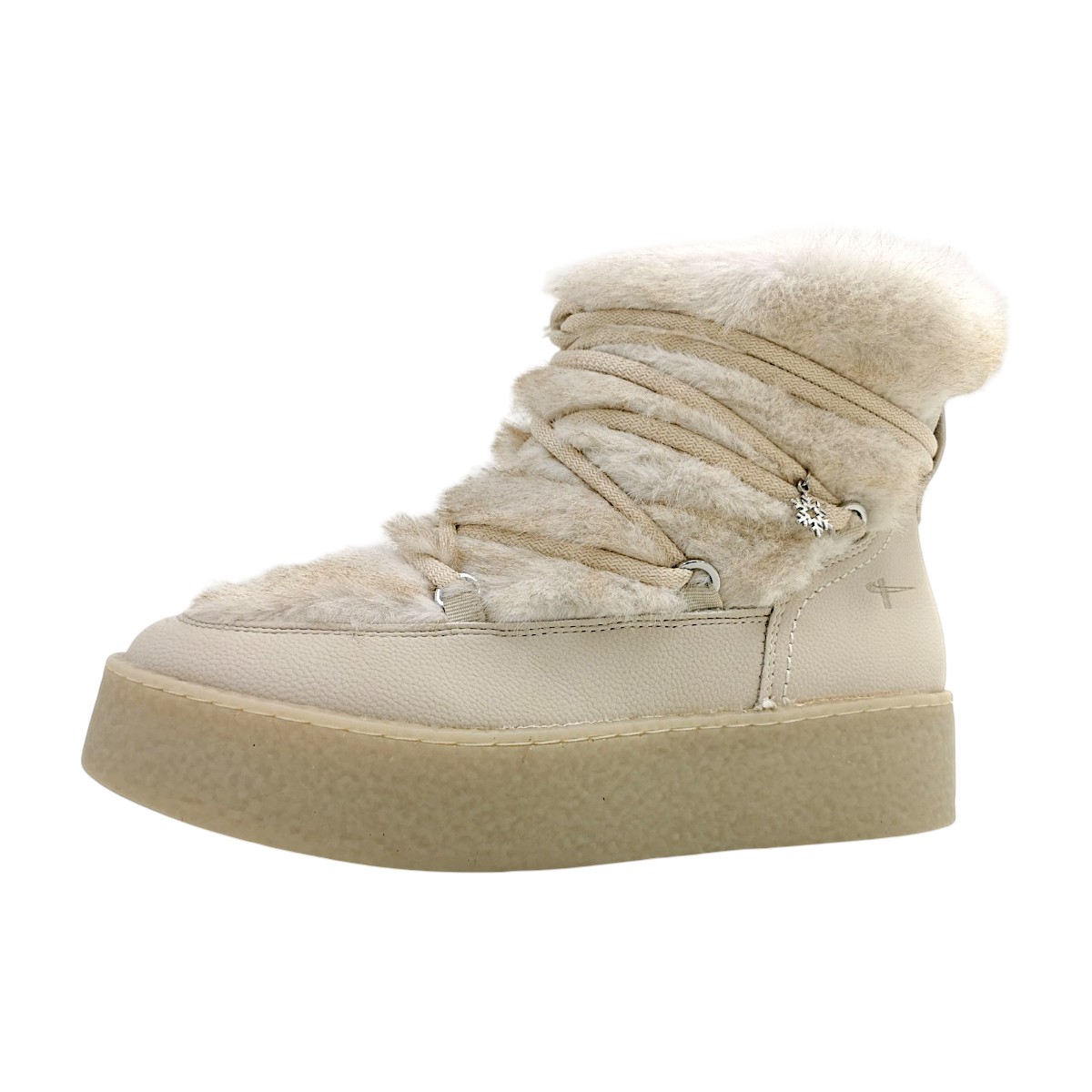 Tamaris Damenschuhe Winterstiefel Gefüttert Beige Freizeit (Ivory 418, Größe 41 EU)