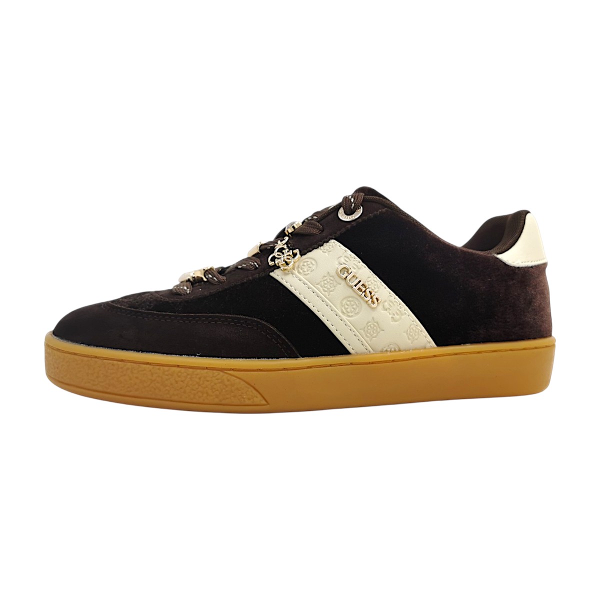 Guess Naoki 2 Damenschuhe sportlicher Schnürer Braun Freizeit (brown BROWN, Gr. 1:41)