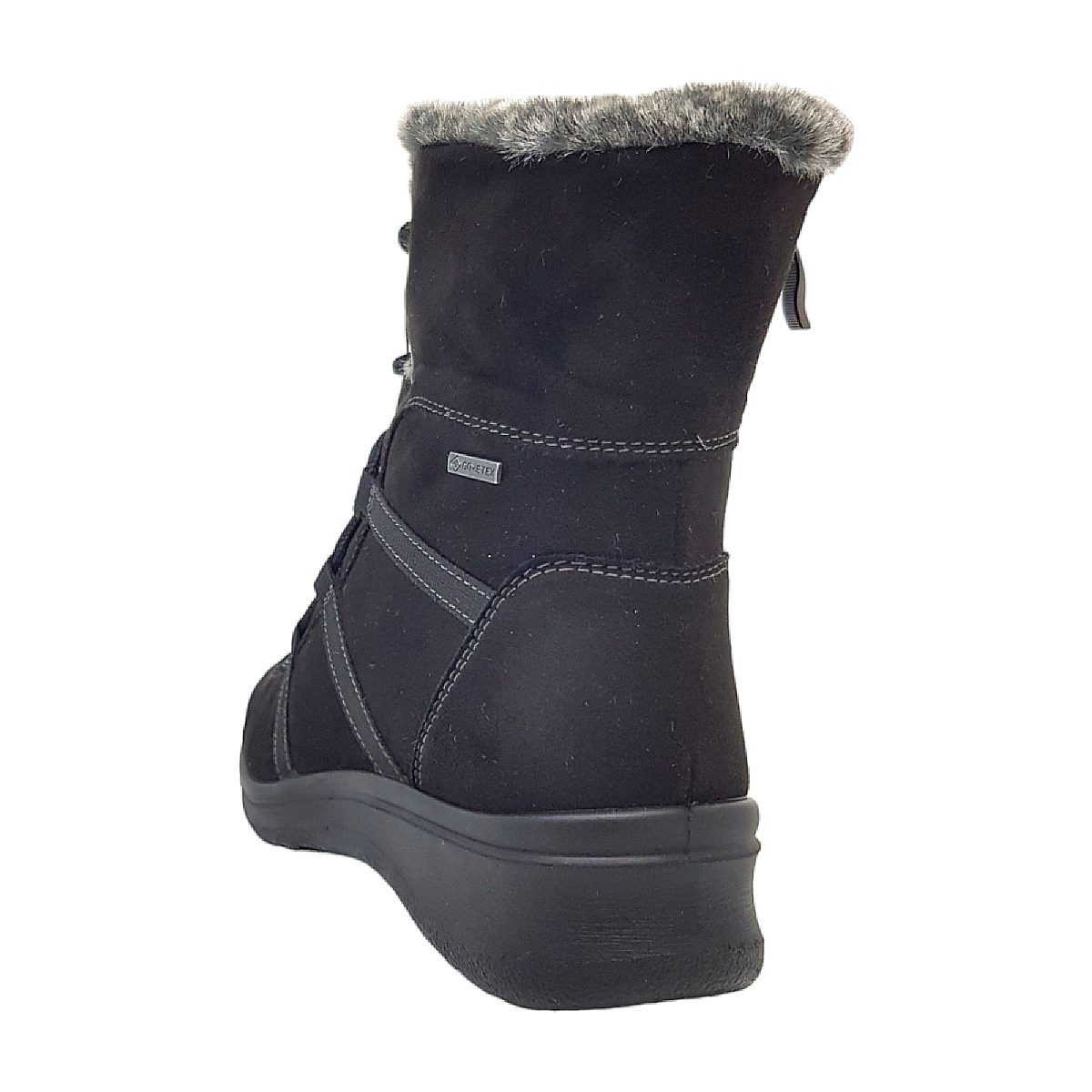 Ara München Damenschuhe Stiefel Schnürer Schnürstiefel Schwarz Freizeit (65 Schwarz, Größe 41 EU)