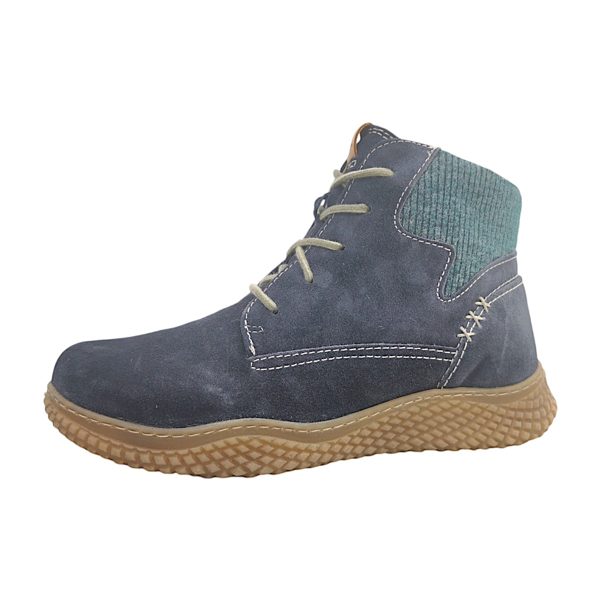 Josef Seibel Amelie 09 Damenschuhe Schnürstiefel Blau Freizeit