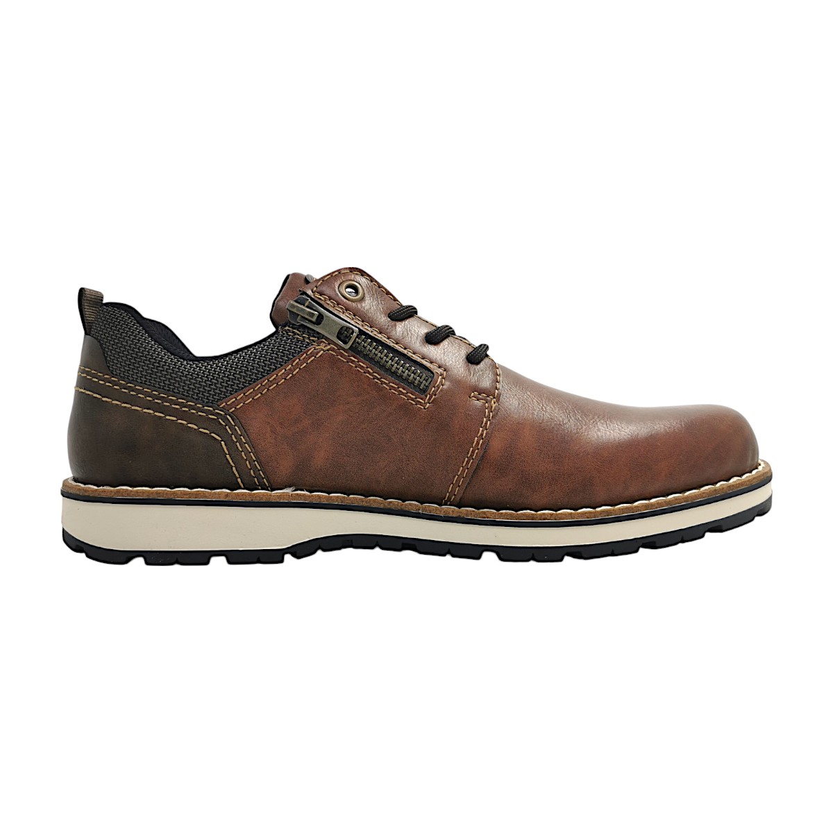 Rieker 38406-24 Braun wood/toffee/schwarz