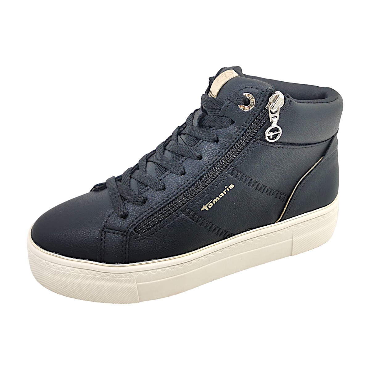 Tamaris Damenschuhe Für lose Einlagen Stiefelette Schwarz Freizeit (Black 001, Größe 40 EU)