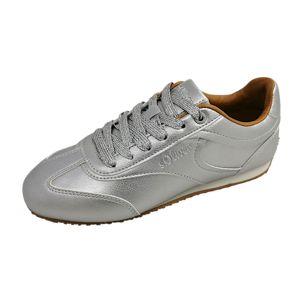 s.Oliver Damenschuhe Schnürschuhe Sportive sportlicher Schnürer Silber Freizeit (silver 9415, Gr. 1:36) s.Oliver Damenschuhe Schnürschuhe Sportive sportlicher Schnürer Silber Freizeit (silver 9415, Gr. 1:36)