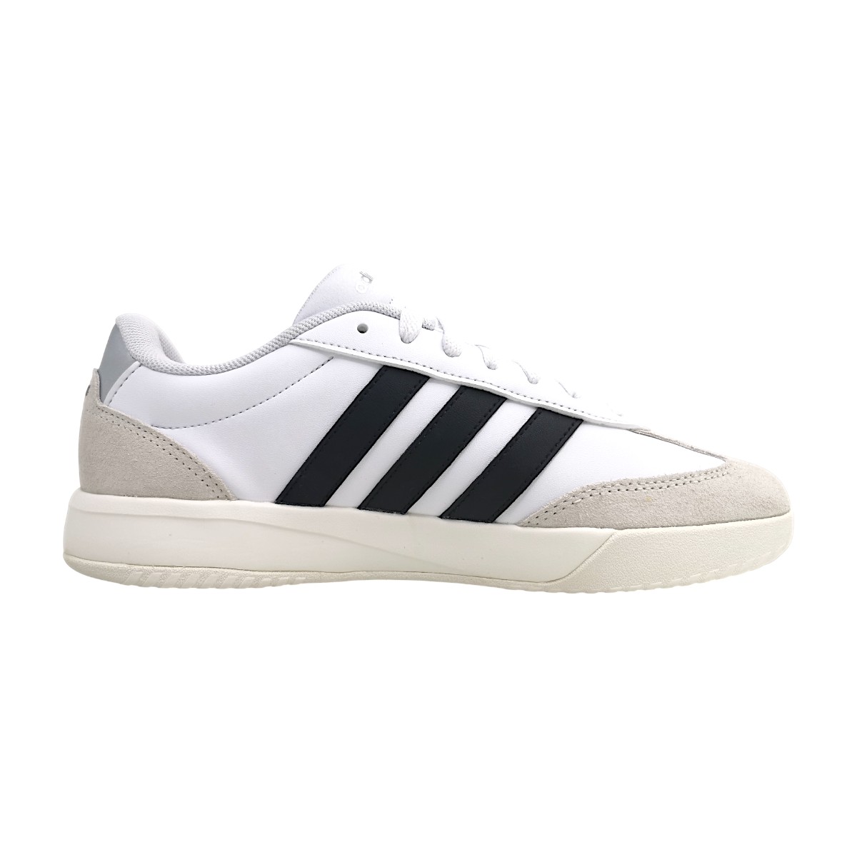 adidas Damenschuhe Schnürschuhe Sportive Weiß Freizeit (white/black/grey, Gr. 2:7.5)