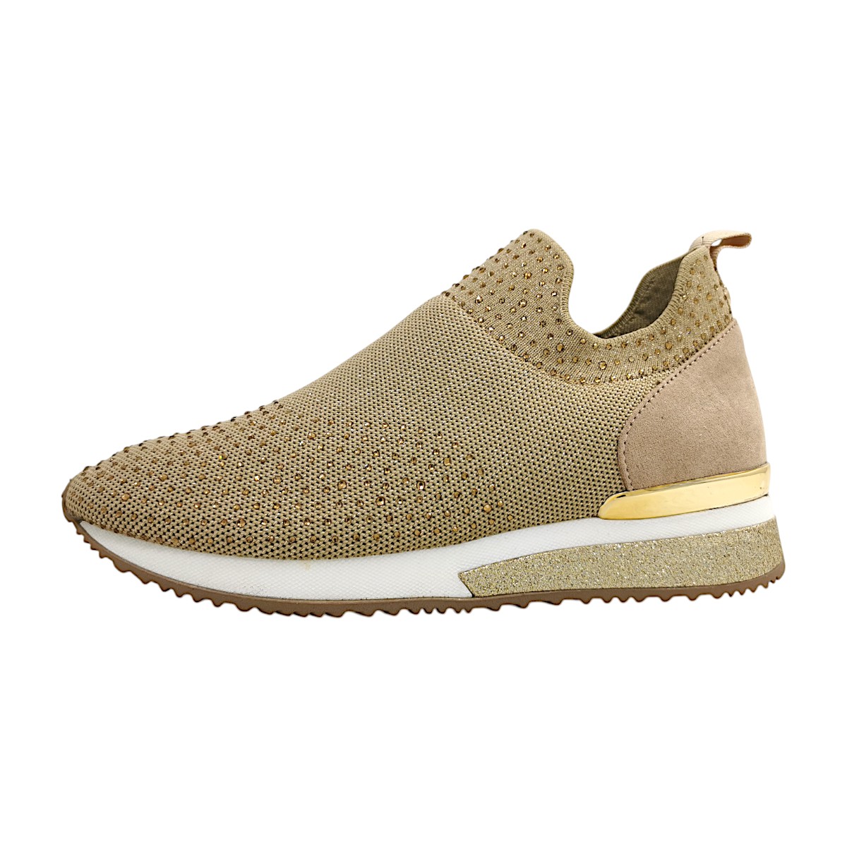 La Strada Damenschuhe Halbschuhe Slipper Gold Freizeit