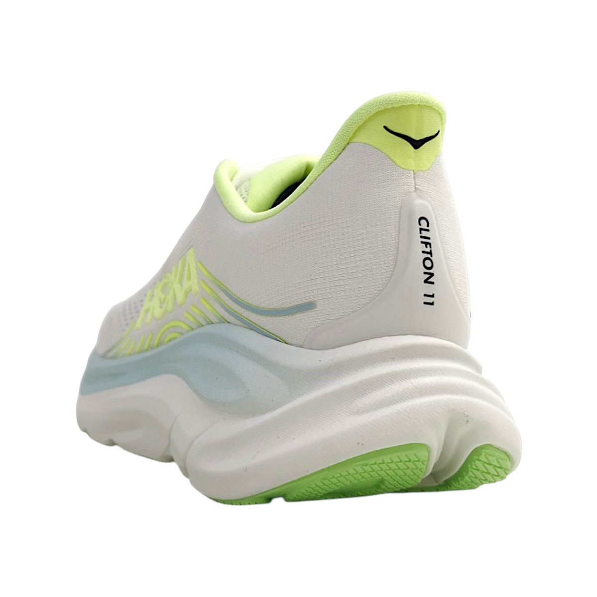 Hoka W Clifton 11 1176573B-FYZ Weiß frost/neon yuzu