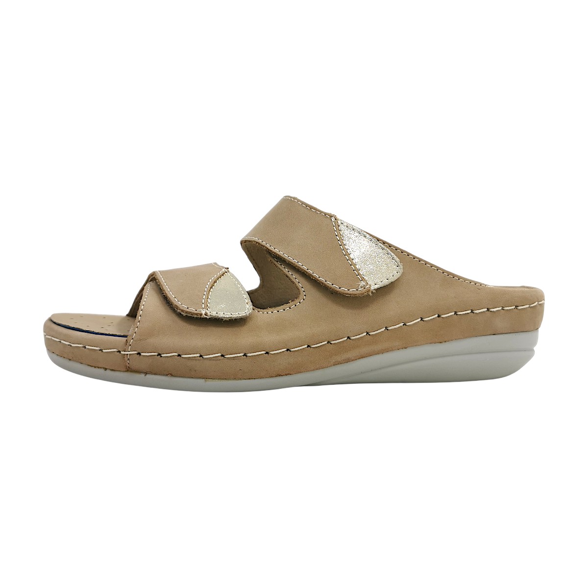 Dr. Stark Relax Damenschuhe Pantoletten Bequem Beige Freizeit