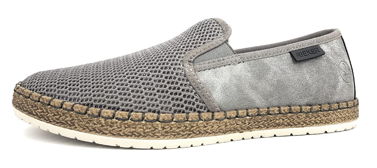 Rieker Damenschuhe Halbschuhe Slipper Slipper Grau Freizeit