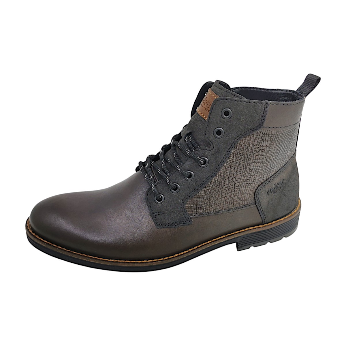 Rieker F4521/46 Grau 46 lila/anthra.