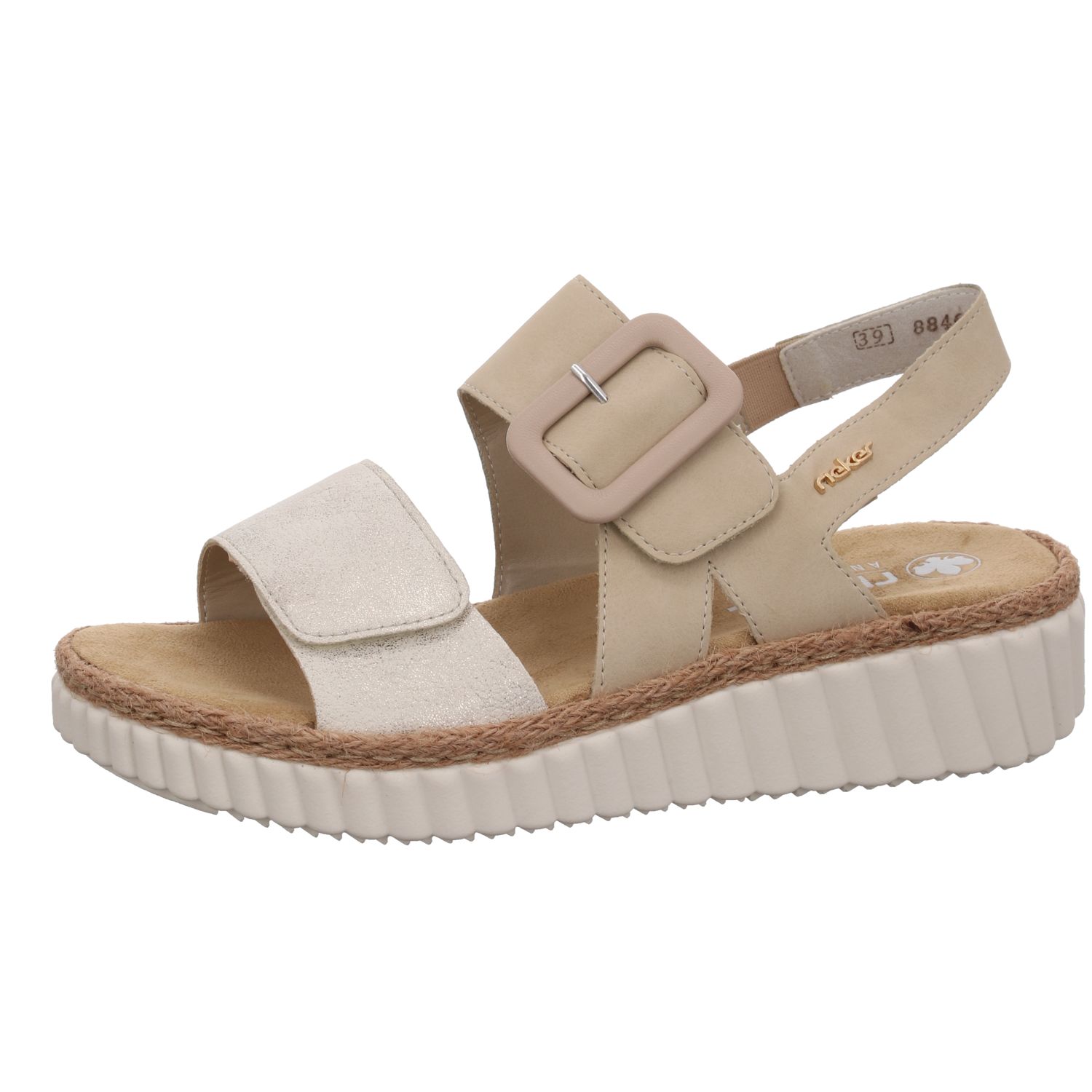 Rieker 69260-60 Beige beige-gold/perle