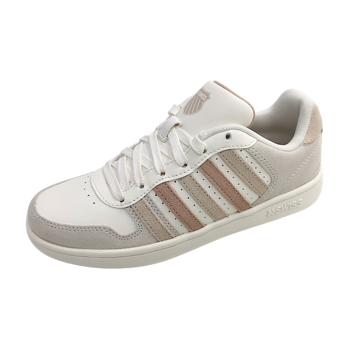 K-Swiss Court Palisades 96931-160 Weiß snow white/grey/rosedust