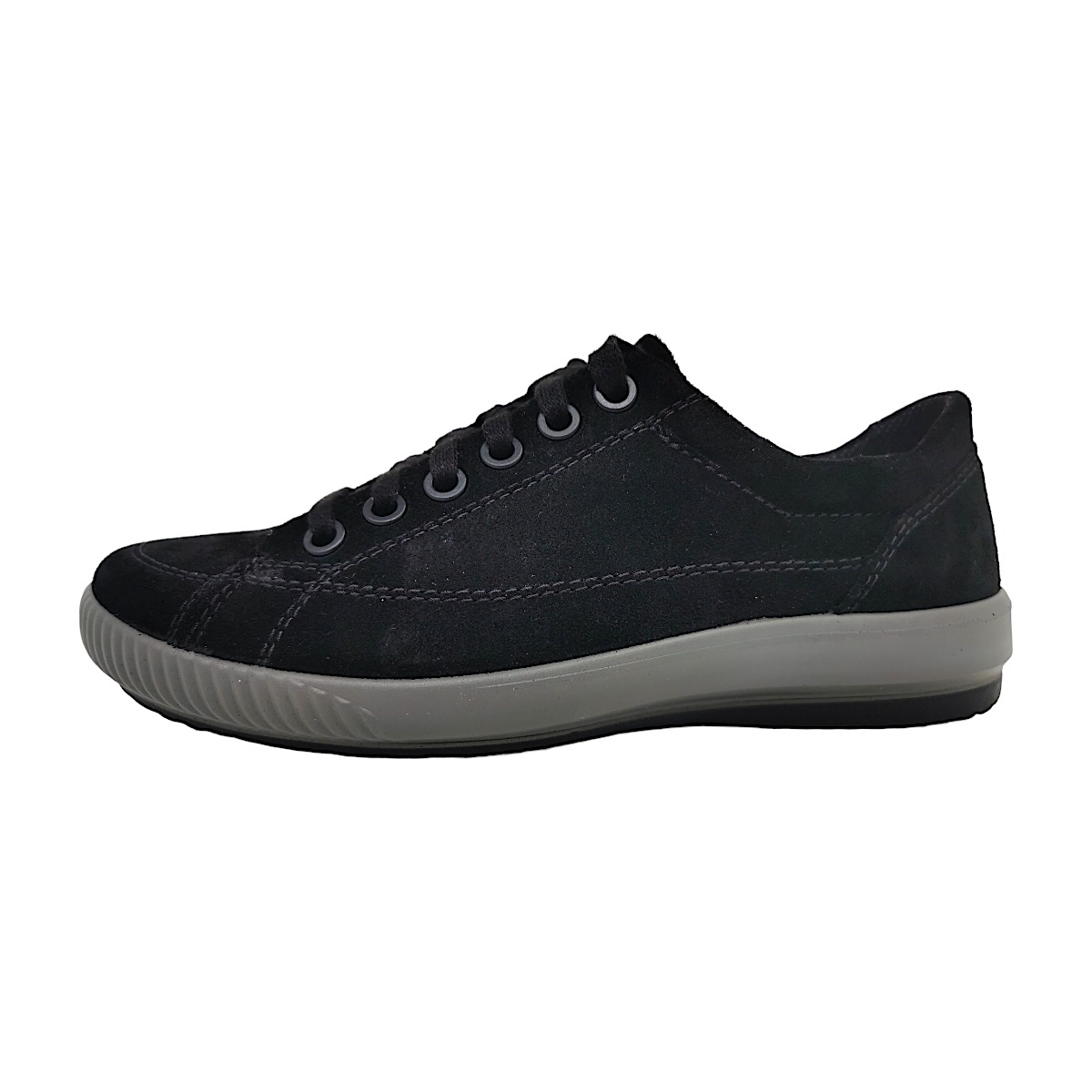 Legero Damenschuhe Schnürschuhe Schnürer Silber Freizeit (schwarz 0200, Gr. 2:9)
