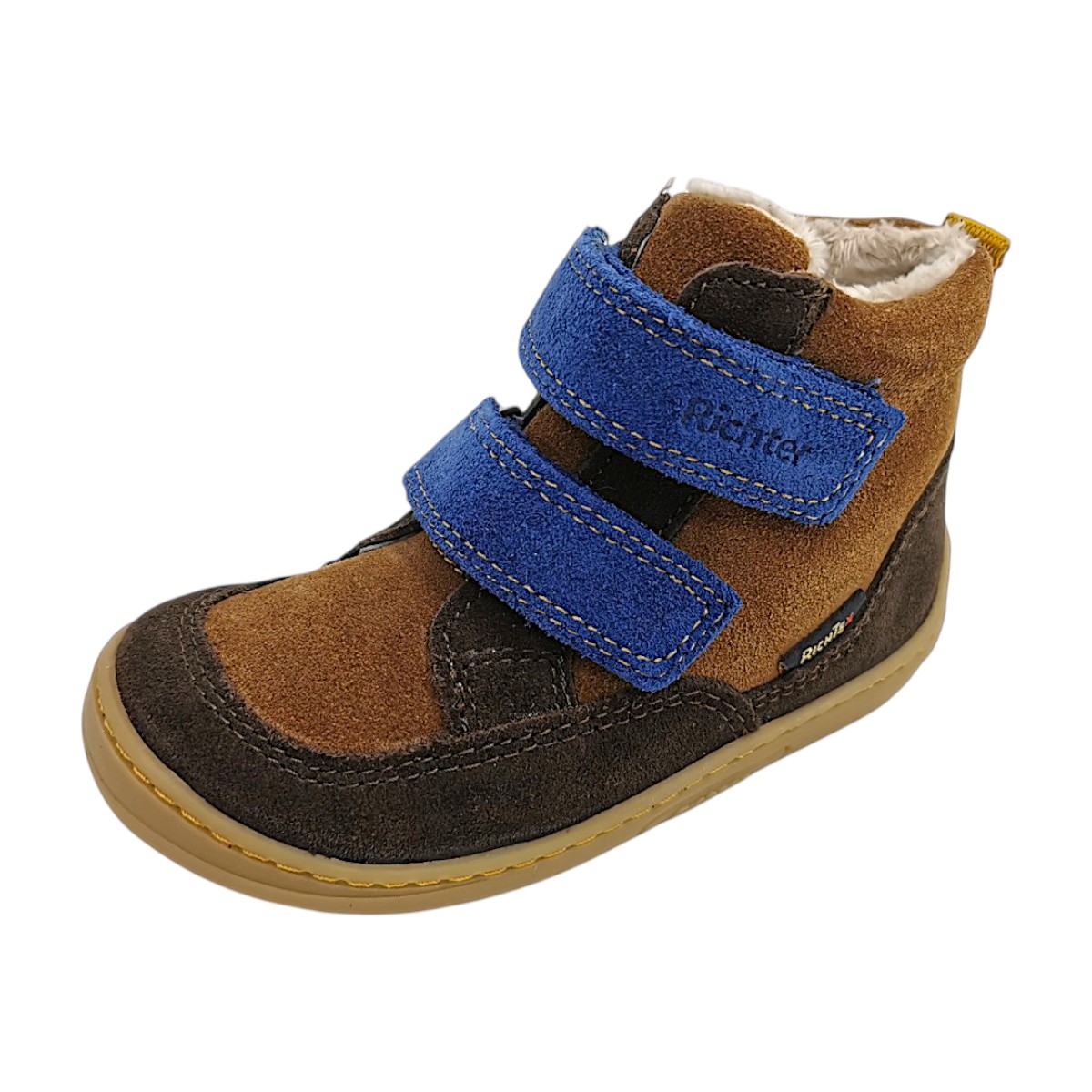 Richter Kinderschuhe Jungen Halbschuhe Warmfutter Winterstiefel Braun Freizeit (chocolate/brown/berm, Größe 23 EU)
