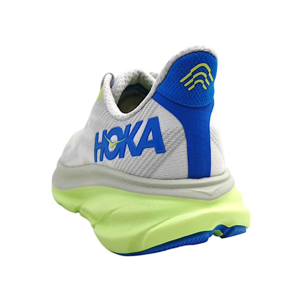Hoka Clifton 9 Sportschuhe Herren Laufschuhe Grau Freizeit (STLC stardust/cobalt, Größe 41 EU)