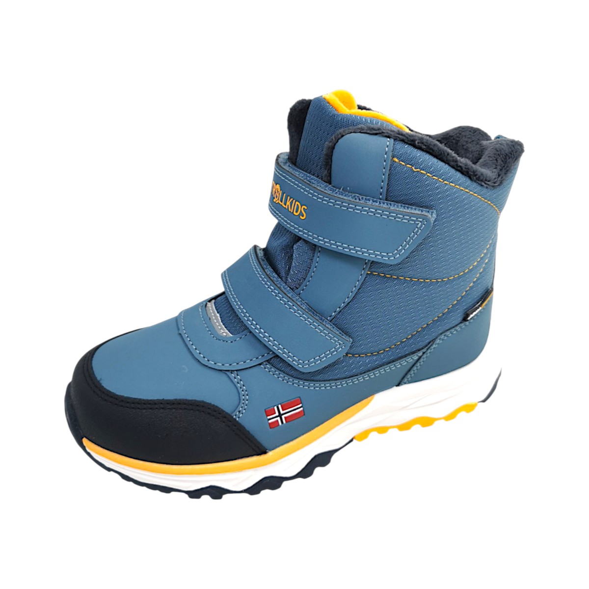 Trollkids Hafjell Winter Boots 264-196 Blau steel blue/navy/mango