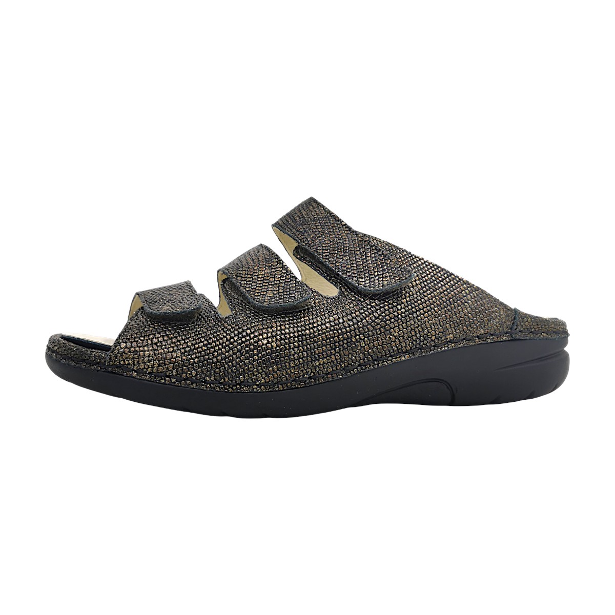 Waldläufer Gunna Damenschuhe Pantoletten Fußbett Pantolette Gold Freizeit Waldläufer Gunna Damenschuhe Pantoletten Fußbett Pantolette Gold Freizeit
