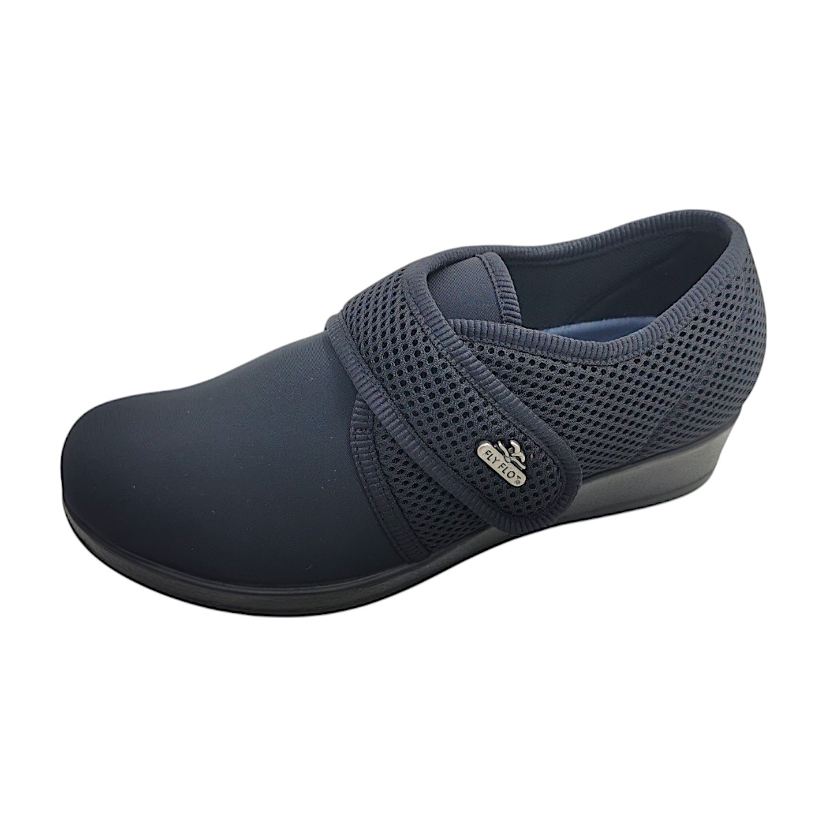 FLY FLOT Damenschuhe Halbschuhe Slipper Schwarz Freizeit (schwarz 01, Größe 42 EU)
