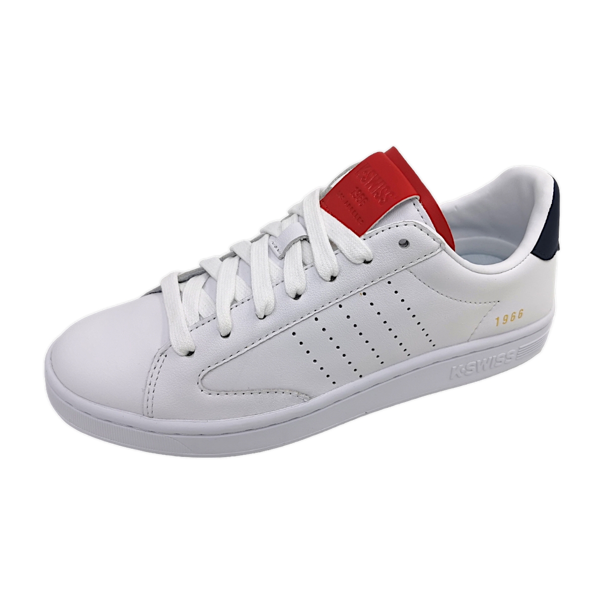 K-Swiss LOZAN KLUB 07263-918-M Weiß White/Samba/Peacot