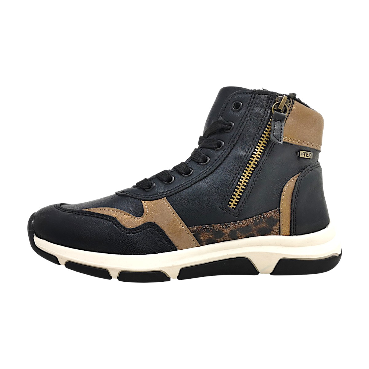 Jane Klain Damenschuhe Schnürstiefel Schwarz Freizeit