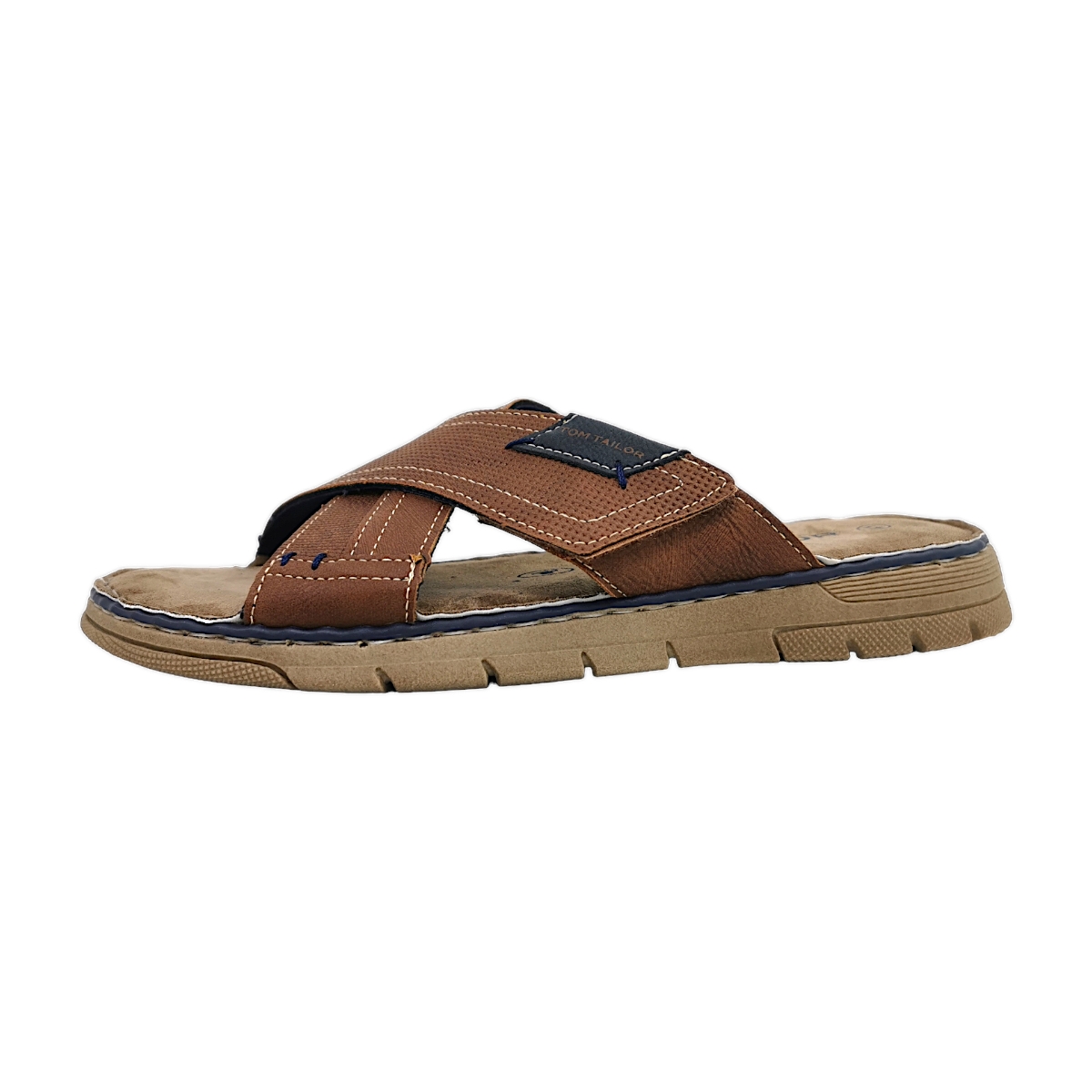 Tom Tailor Herrenschuhe Pantoletten Pantolette Braun Freizeit
