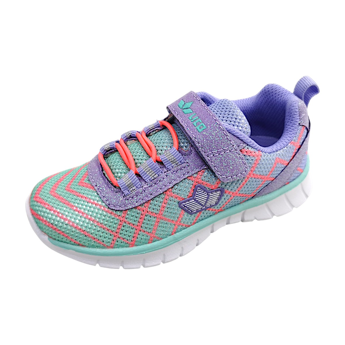 Lico Lenja VS Kinderschuhe Mädchen Halbschuhe Klettschuh Türkis Freizeit (Türkis/Lila/Rosa, Größe 24 EU)