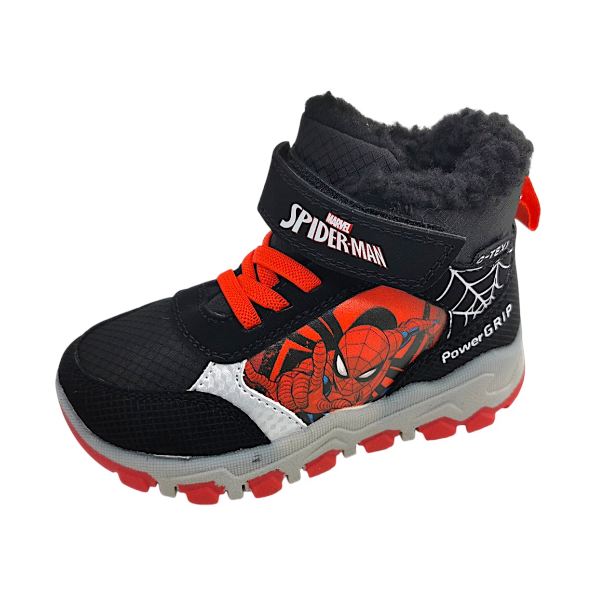 Leomil Spiderman Snowboot Bootie SP015607 Schwarz black/red Leomil Spiderman Snowboot Bootie SP015607 Schwarz black/red