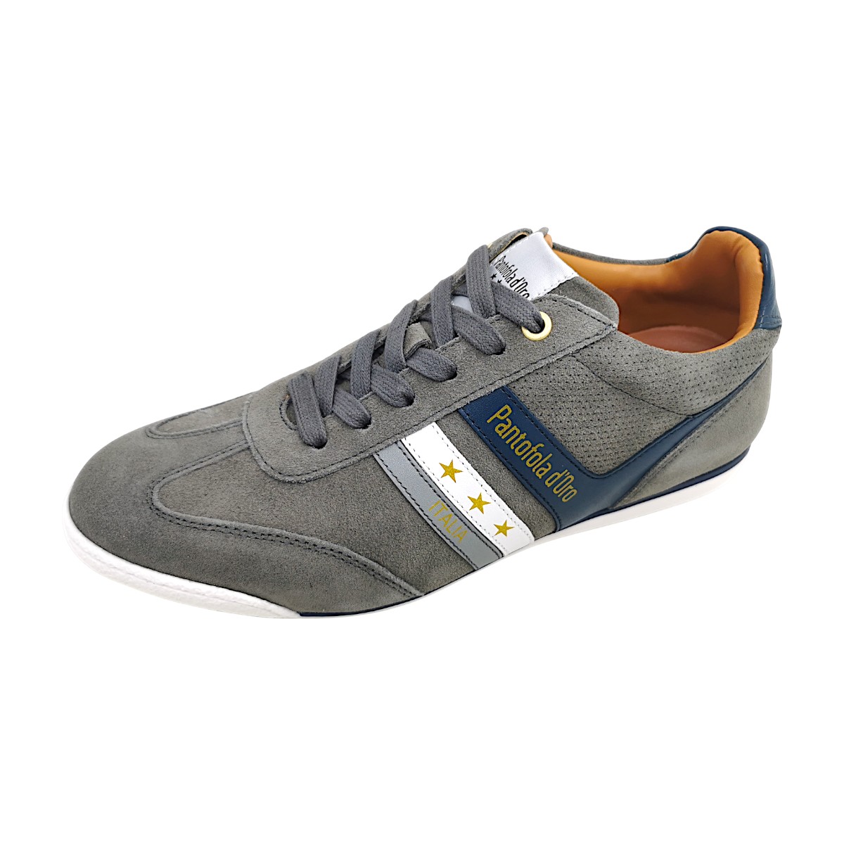 Pantofola d`oro Vasto Suede PD001004153M-9119 Grau grey/navy 9119 Pantofola d`oro Vasto Suede PD001004153M-9119 Grau grey/navy 9119