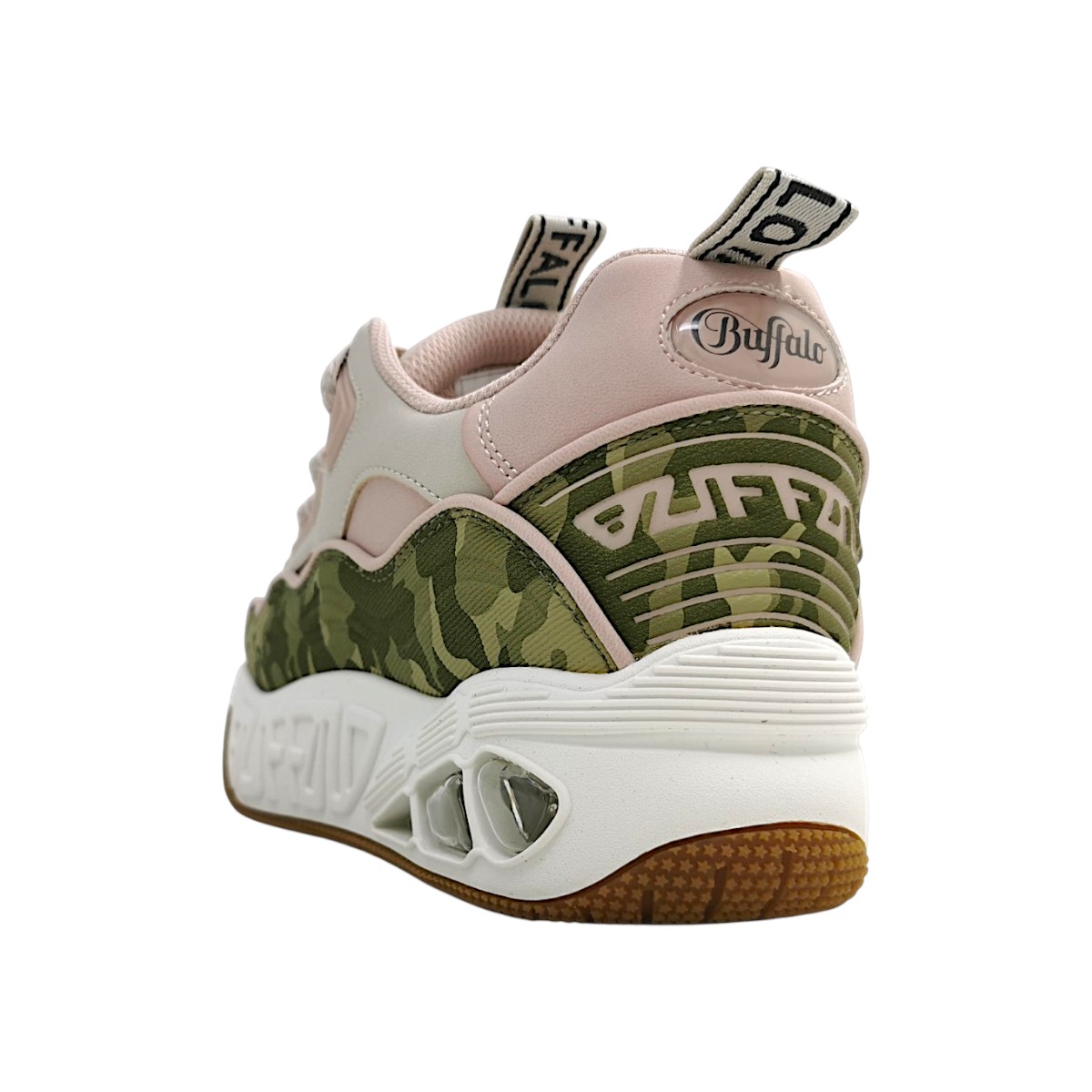 Buffalo Hero Skate 16332 Rosa khaki/cream