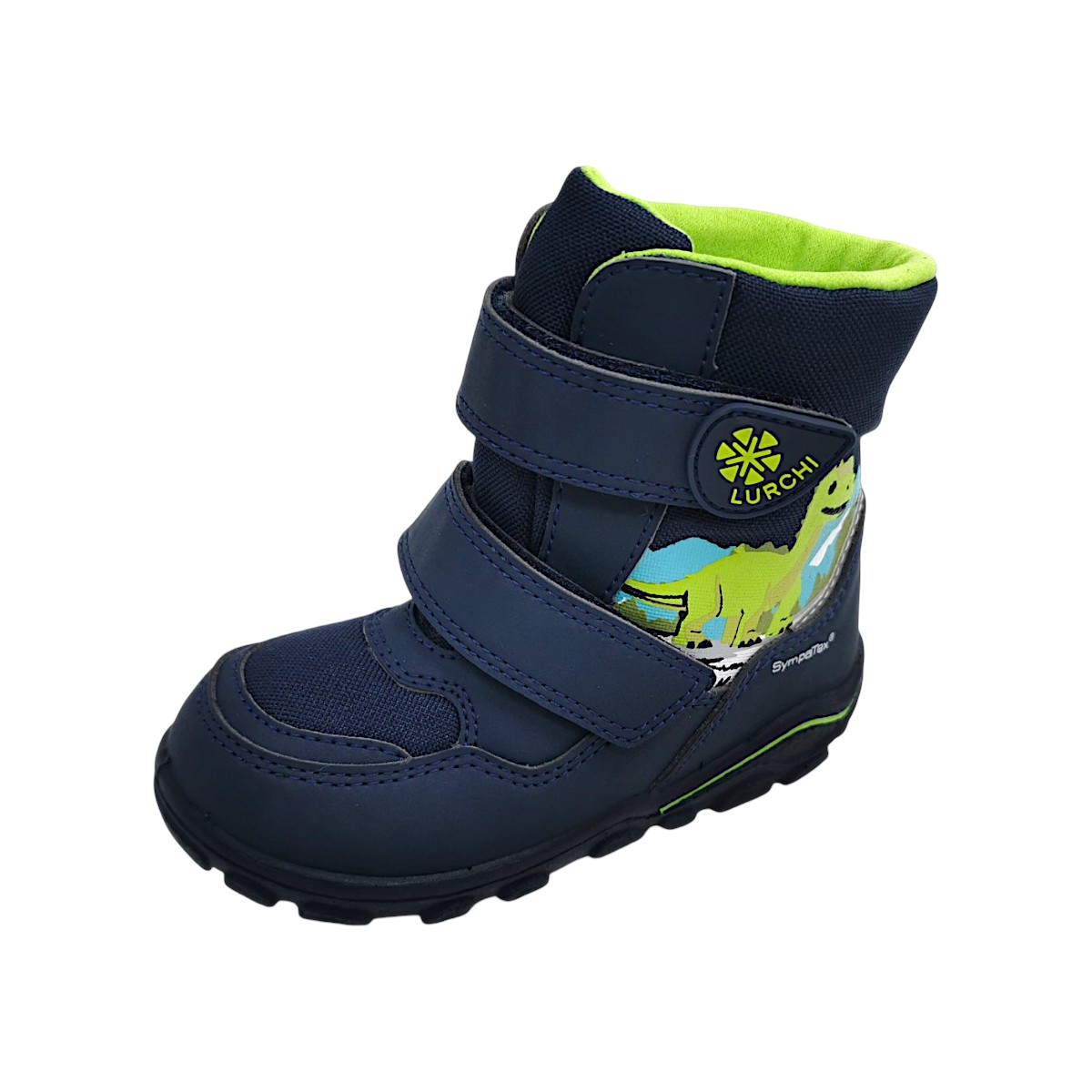 Lurchi Kenny Kinderschuhe Jungen Winterstiefel Blau Freizeit (Atlantic 03271, Größe 27 EU)
