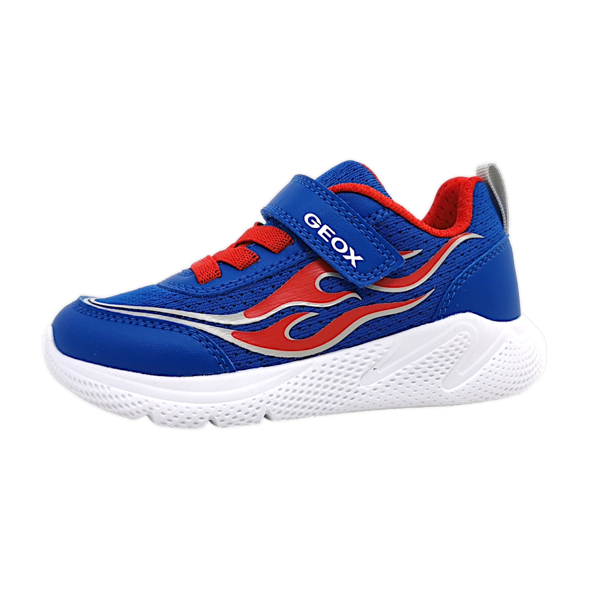 Geox Sprintstyle Bay Kinderschuhe Junegn Halbschuhe Klett Blau Freizeit