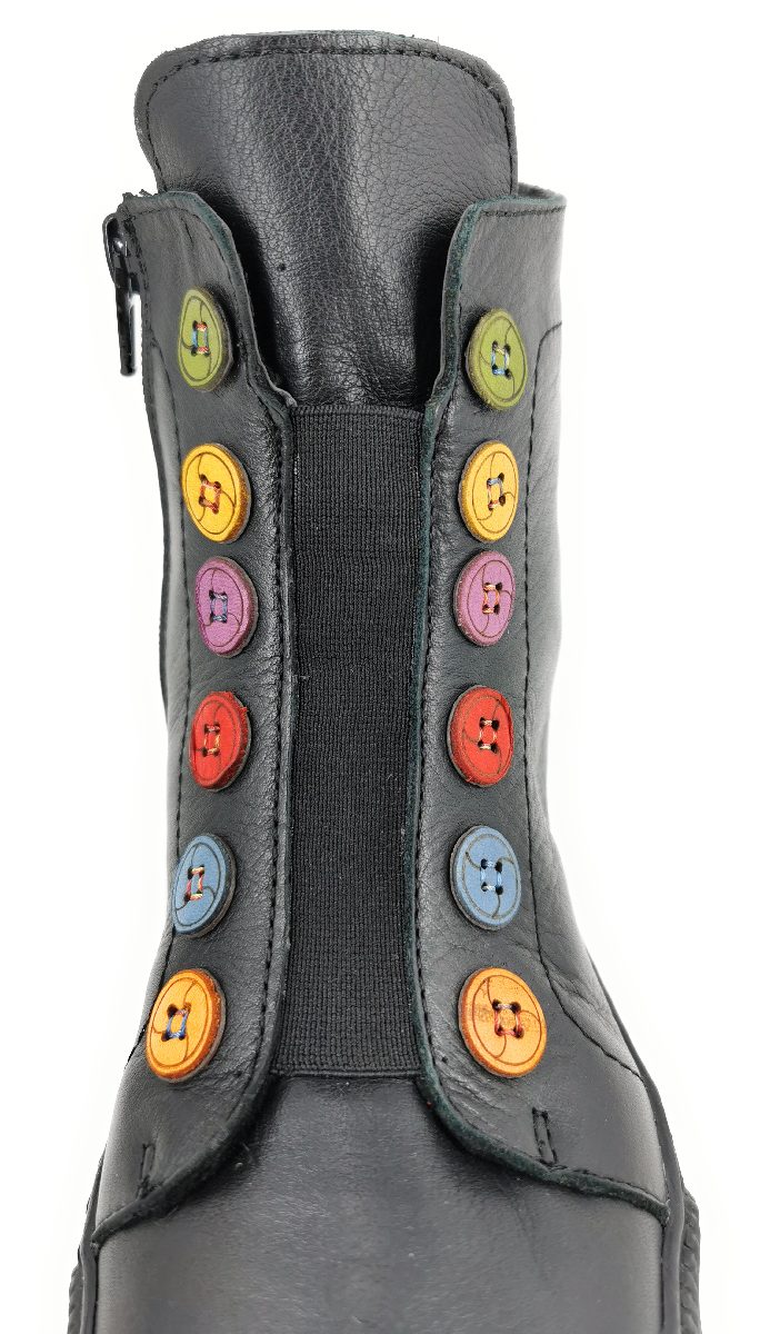 Gemini Anilina Damenschuhe Stiefel Stiefelette Schwarz Freizeit