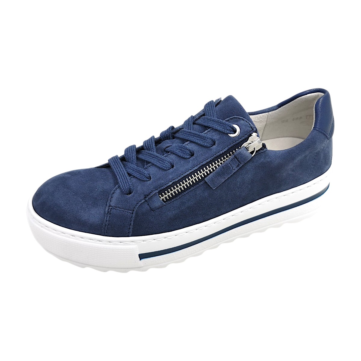 Gabor Comfort Damenschuhe Schnürschuhe Sportive Blau Freizeit (river/marine, Gr. 2:4.5)
