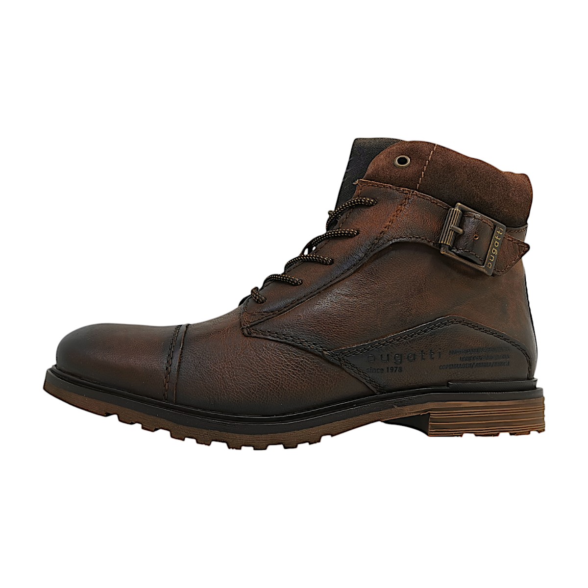 Bugatti Herrenschuhe Schnürstiefel Braun Freizeit