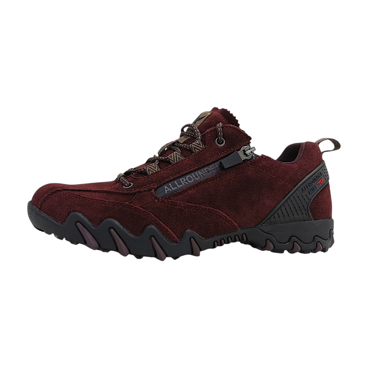 Allrounder by Mephisto Nizar-Tex Damenschuhe Schnürschuhe Sportive Rot Freizeit (madera 93, Gr. 2:4.5)