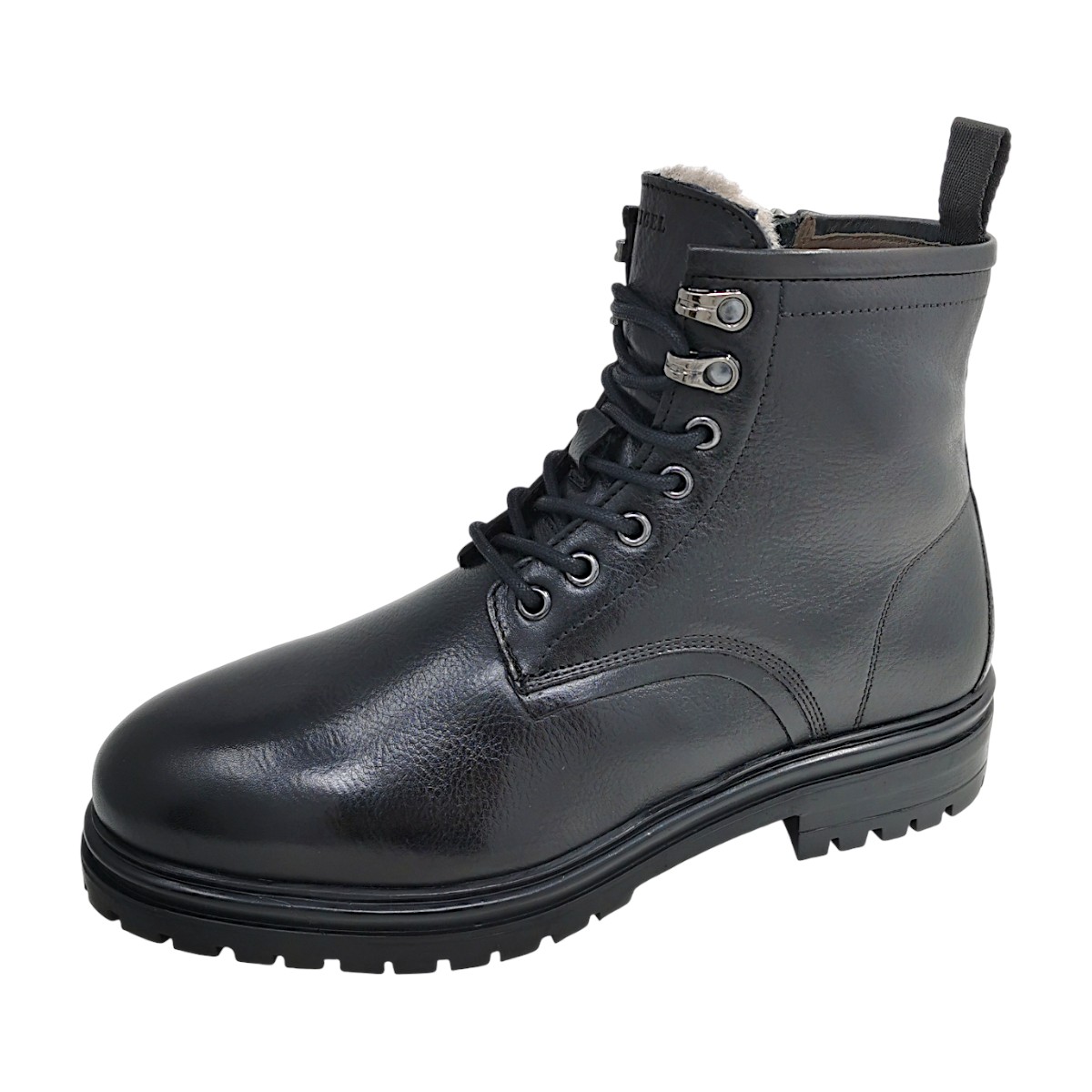 Digel Savoy Herrenschuhe Warmfutter Schnürstiefel Schwarz Freizeit (Black 10, Größe 40 EU)