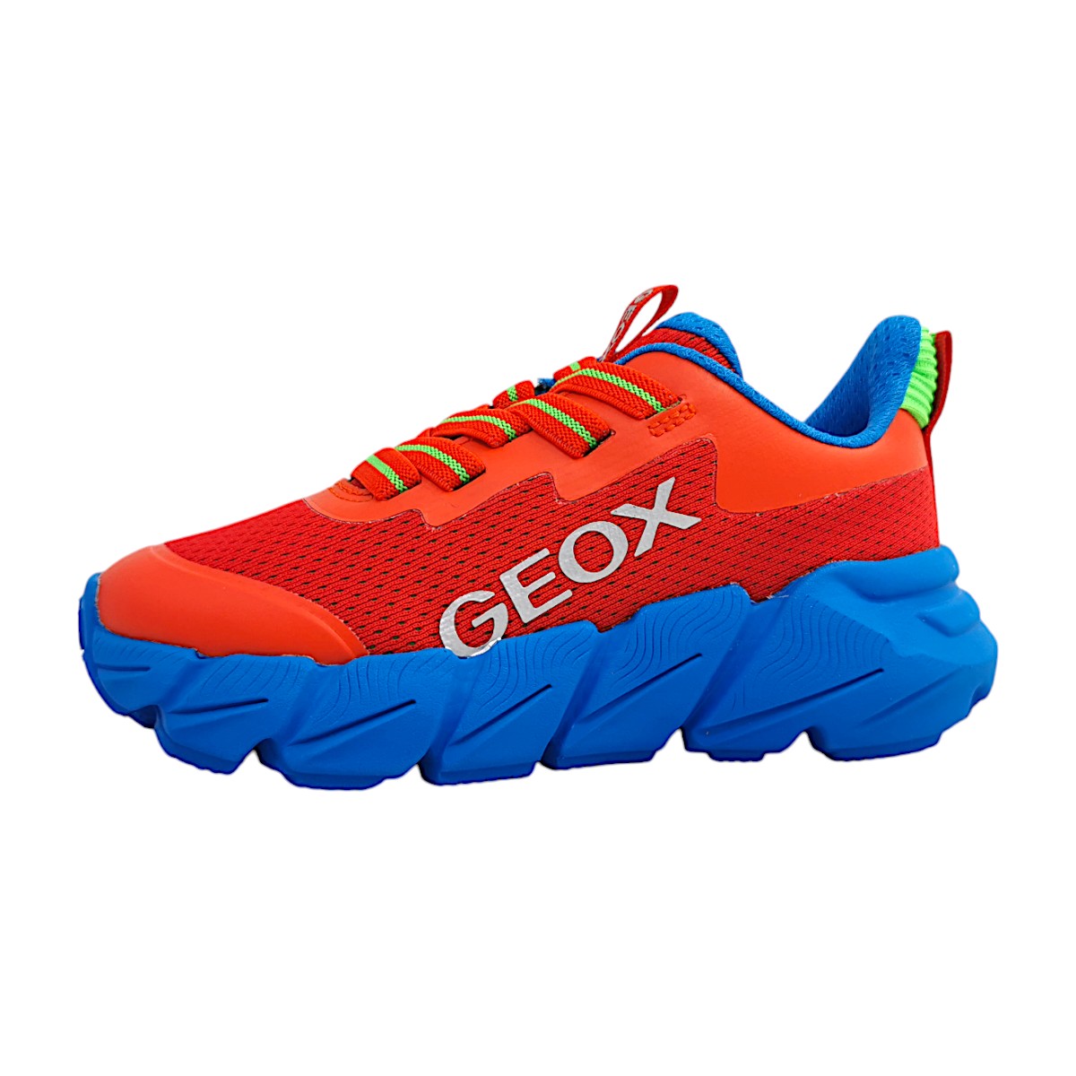 Geox Flexyper Fast Kinderschuhe Jungen Halbschuhe Wasserdicht Sneaker Rot