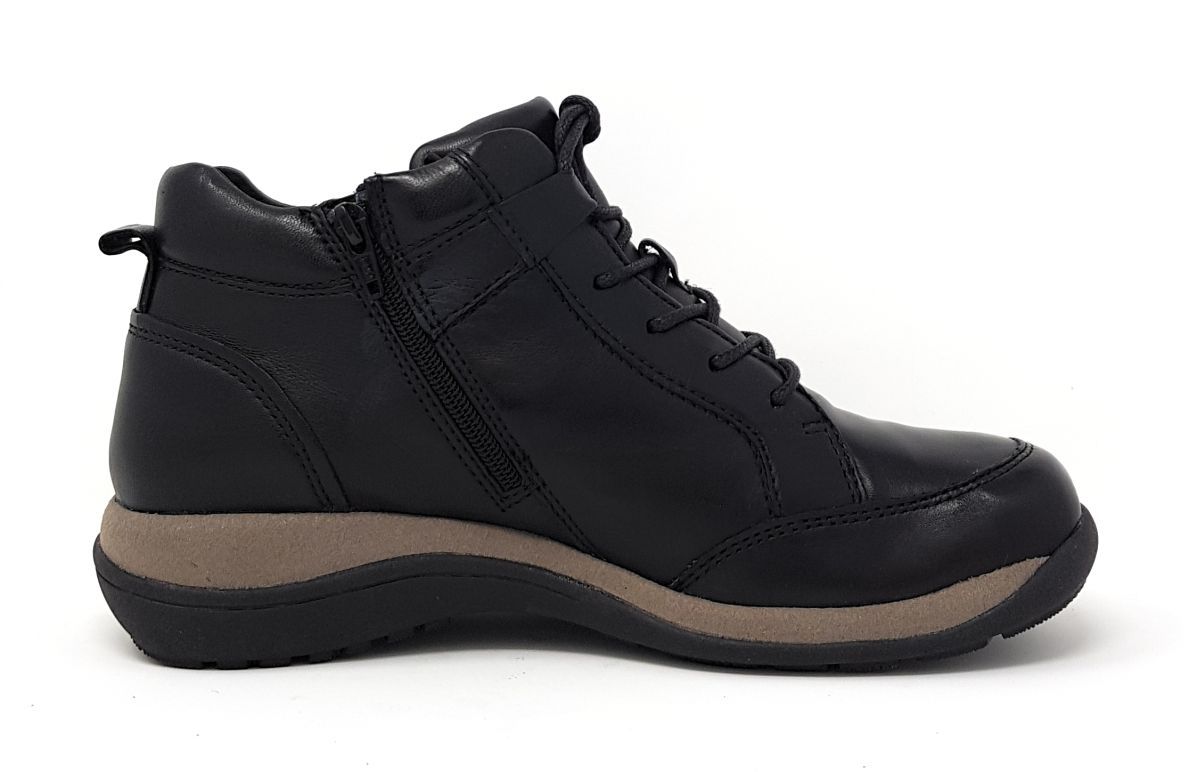 Romika Milla 12 Damenschuhe Stiefeletten Schnürstiefelette Schwarz (100 black, Größe 41 EU)