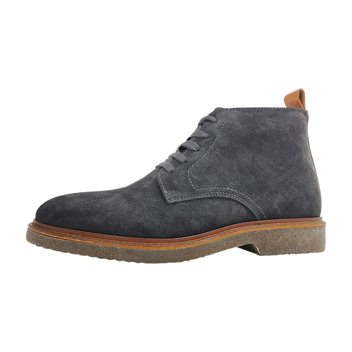 Marc O'Polo Lace up Bootie Herrenschuhe Schnürstiefel Grau Freizeit (dark graphite 0582, Gr. 1:43)