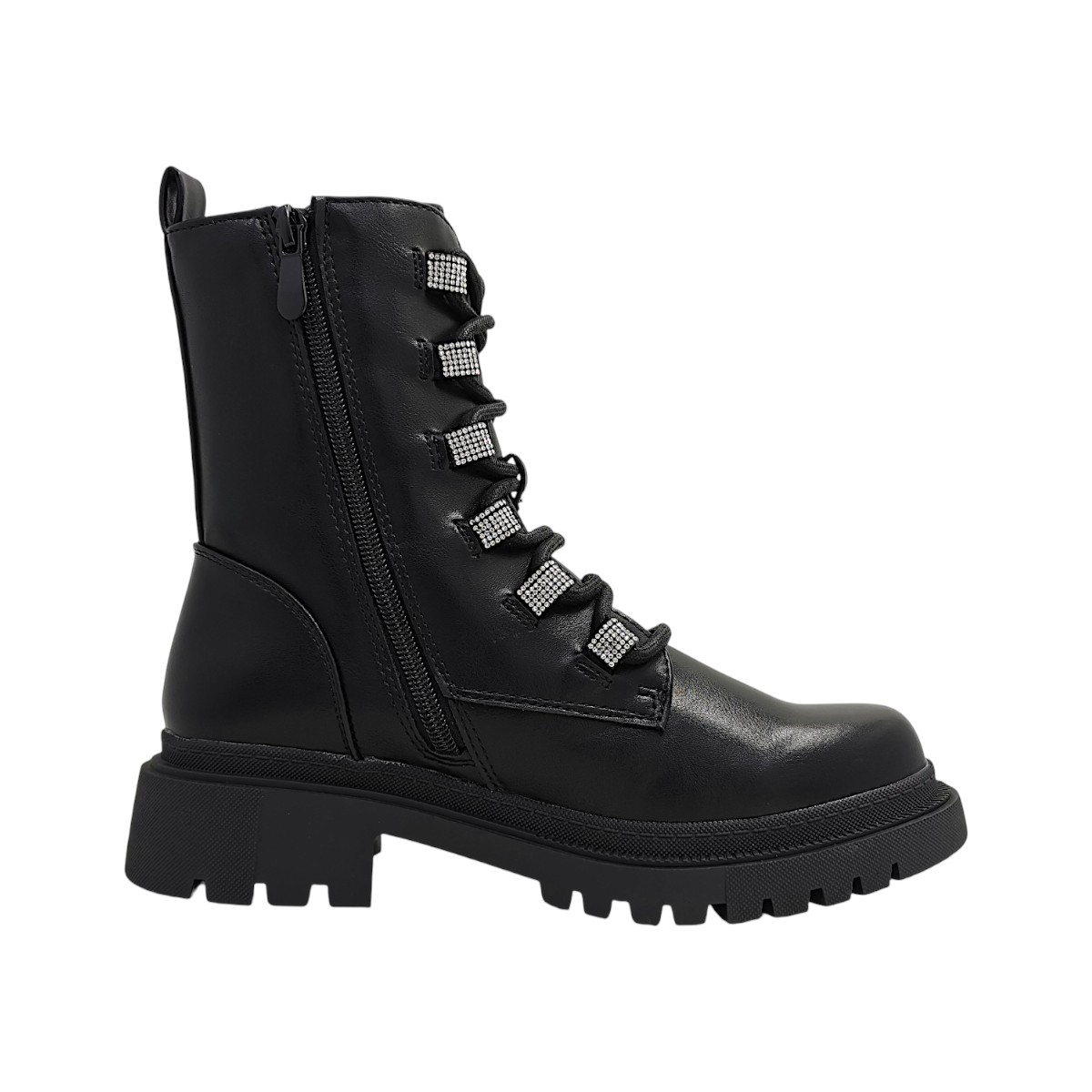 La Strada Damen Schnürstiefel Schwarz Freizeit (Black, Größe 41 EU)