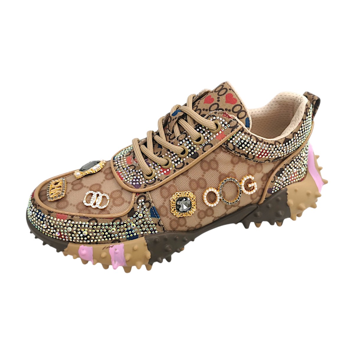 OOG Damenschuhe sportlicher Schnürer Braun Freizeit (brown, Größe 40 EU) OOG Damenschuhe sportlicher Schnürer Braun Freizeit (brown, Größe 40 EU)