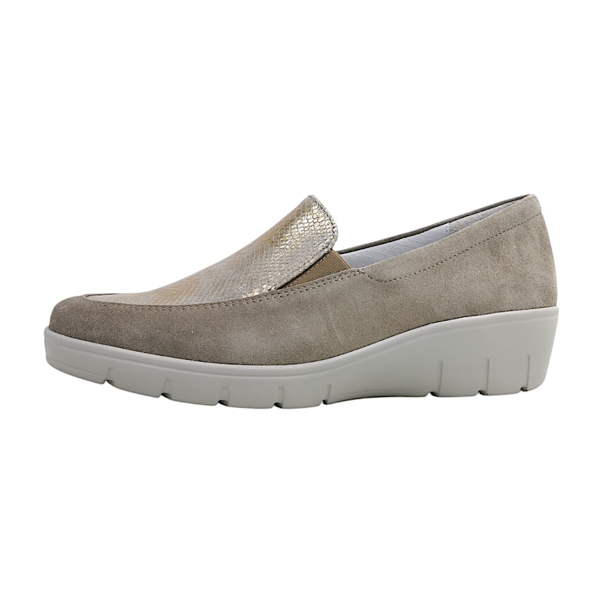Semler Judith Damenschuhe Halbschuhe Slipper Beige Freizeit