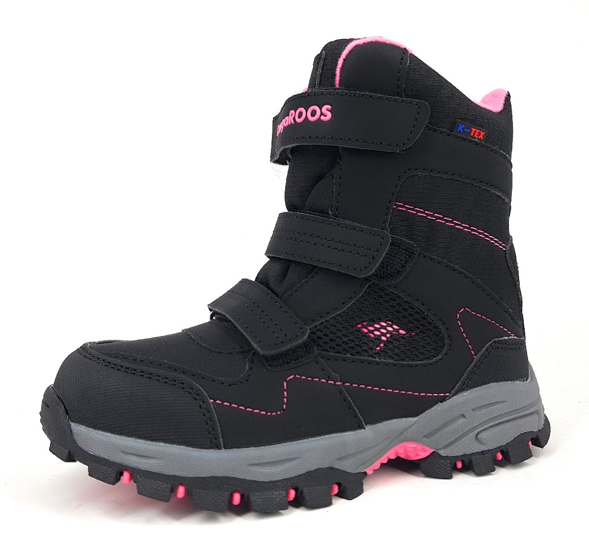 KangaRoos Kinderschuhe Mädchen Stiefel Klett Stiefel Schwarz Freizeit KangaRoos Kinderschuhe Mädchen Stiefel Klett Stiefel Schwarz Freizeit