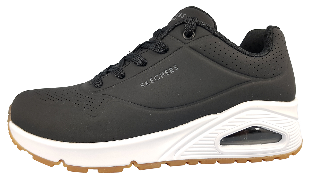 Skechers Uno on Air Damenschuhe Schnürschuhe Sportive Sneaker Schwarz Freizeit Skechers Uno on Air Damenschuhe Schnürschuhe Sportive Sneaker Schwarz Freizeit