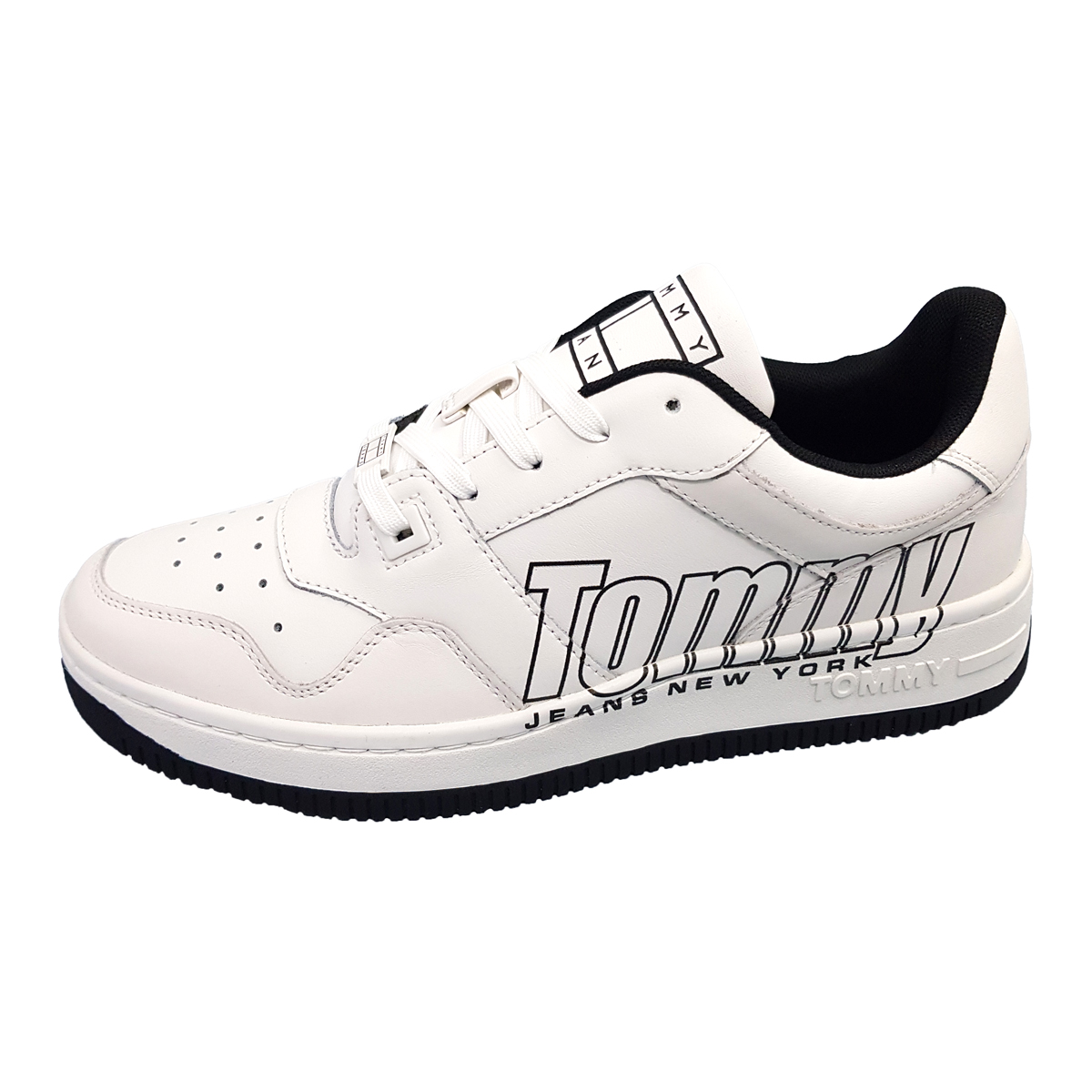 Tommy Hilfiger TJM Basket Logo Men EM0EM01257YBL Weiß YBT Ecru Tommy Hilfiger TJM Basket Logo Men EM0EM01257YBL Weiß YBT Ecru