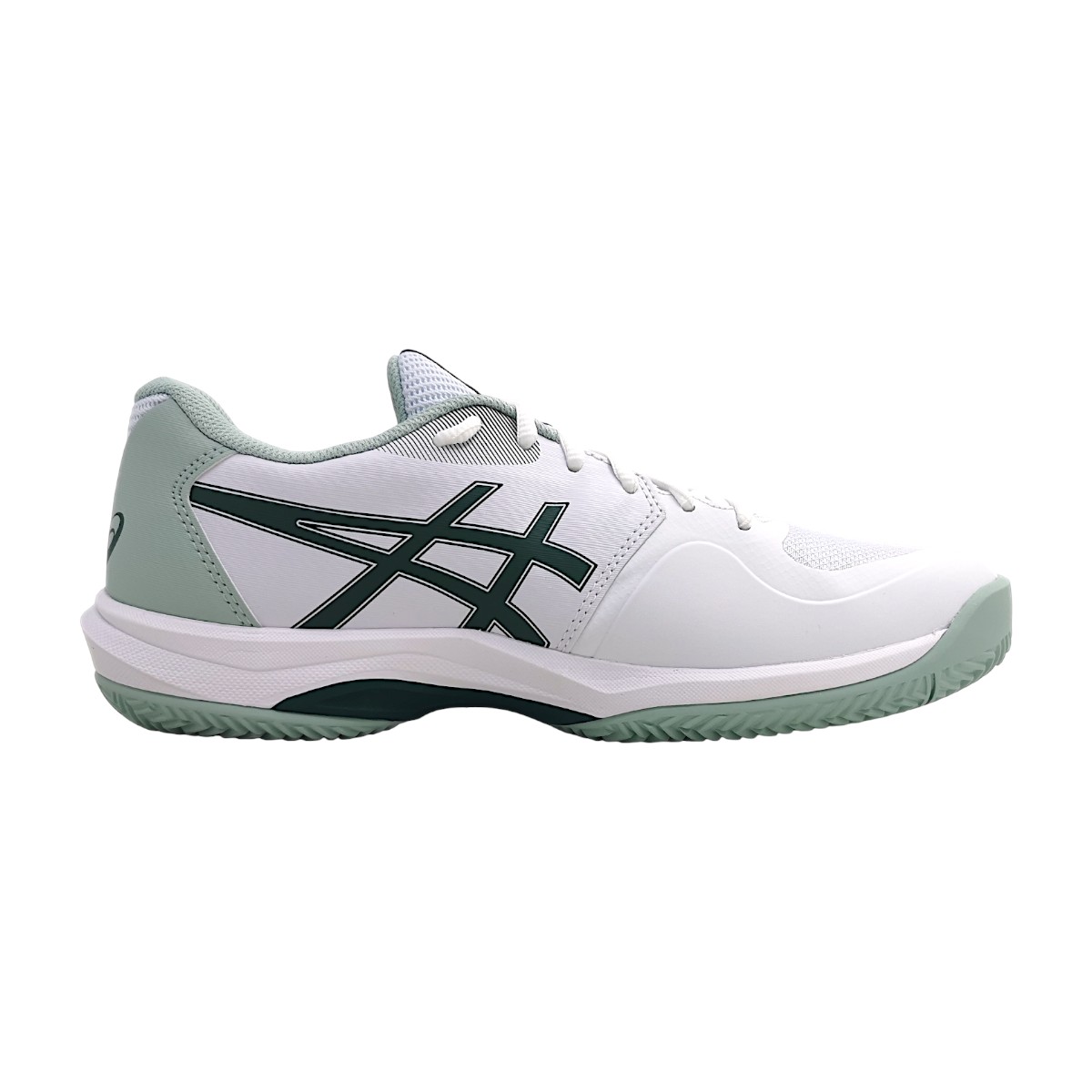 Asics Clay 1041A490/104 Weiß 104 weiß/grün Asics Clay 1041A490/104 Weiß 104 weiß/grün