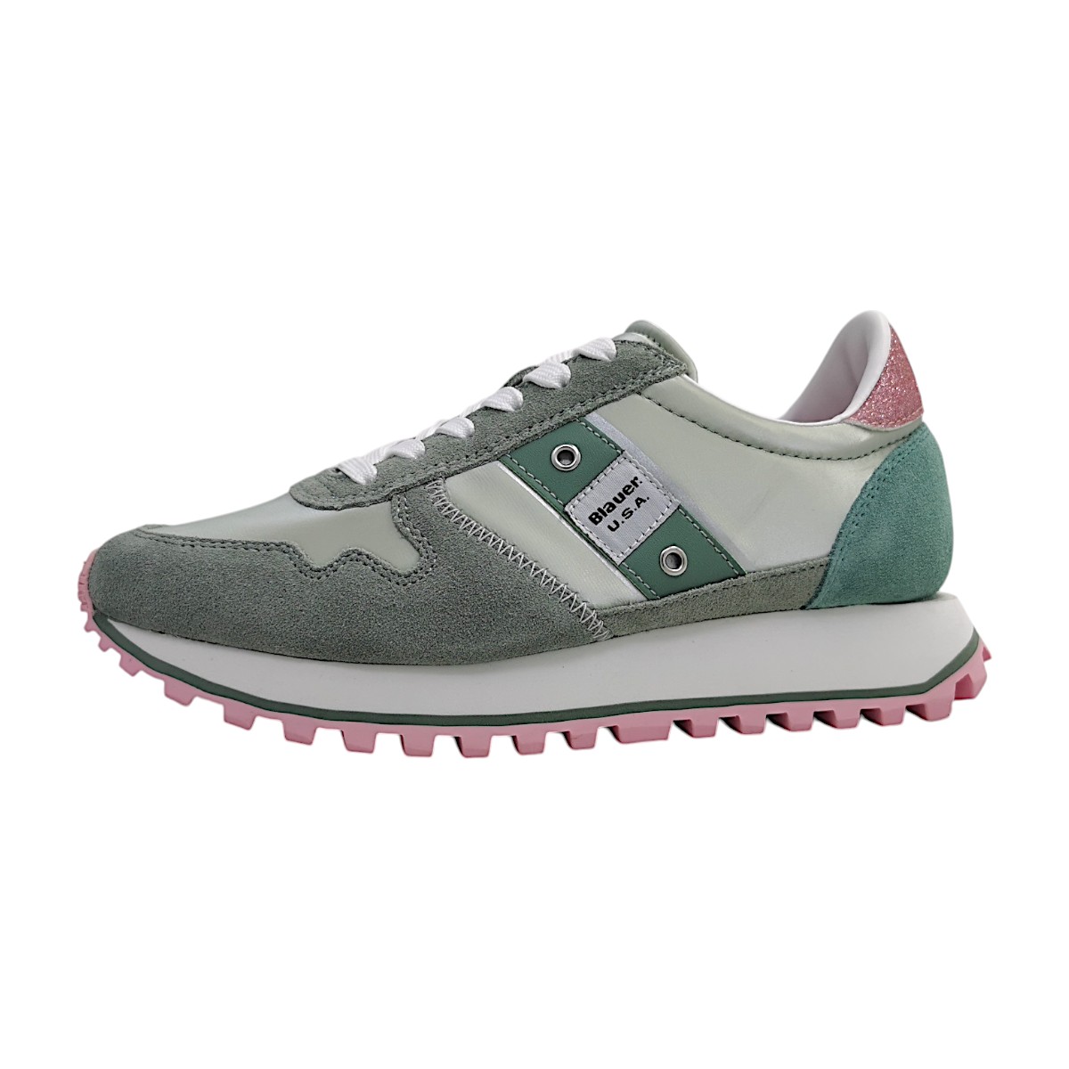 Blauer USA Millen Damenschuhe Schnürschuhe Grün Freizeit Blauer USA Millen Damenschuhe Schnürschuhe Grün Freizeit